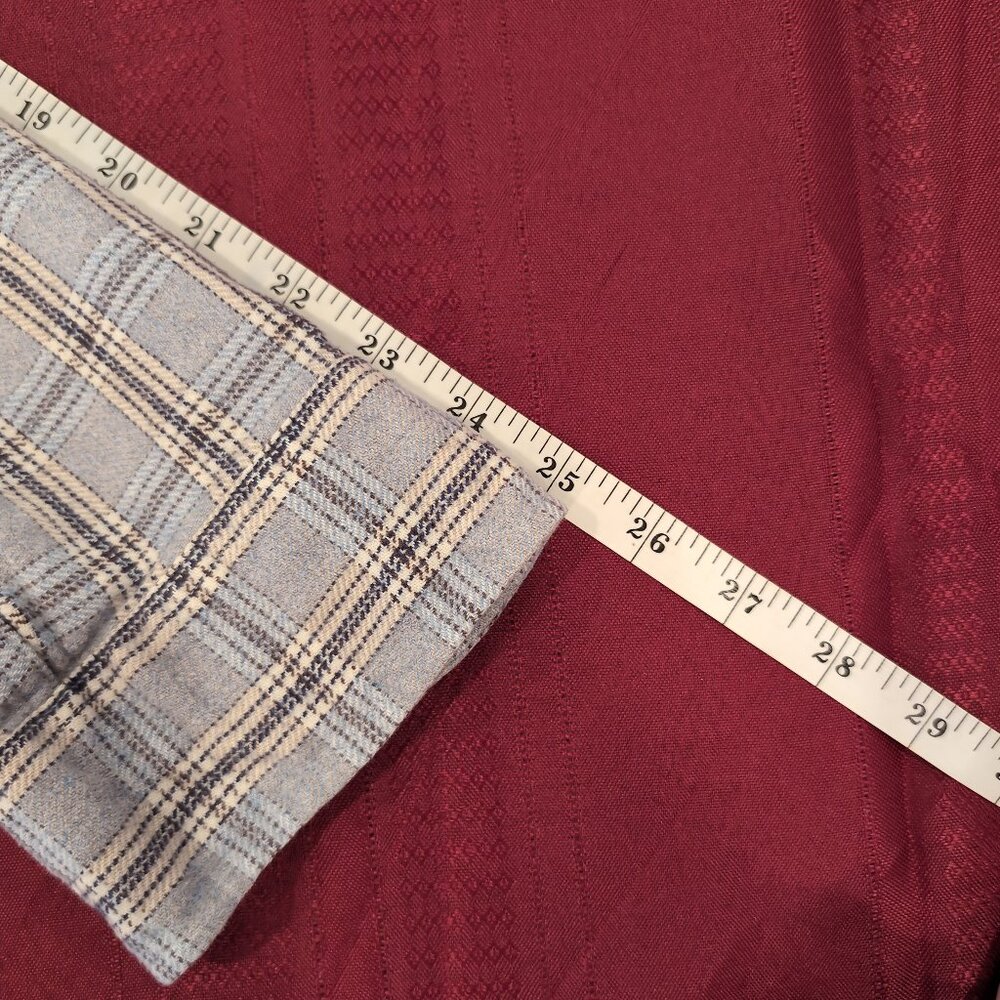 Taylor Stitch Jack Shirt Men's 42 Large Slate Plaid Oxford Heavyweight Huckberry - Picture 9 of 13
